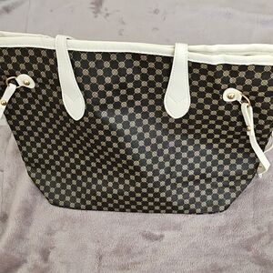 Elegant Black and White Tote Bag